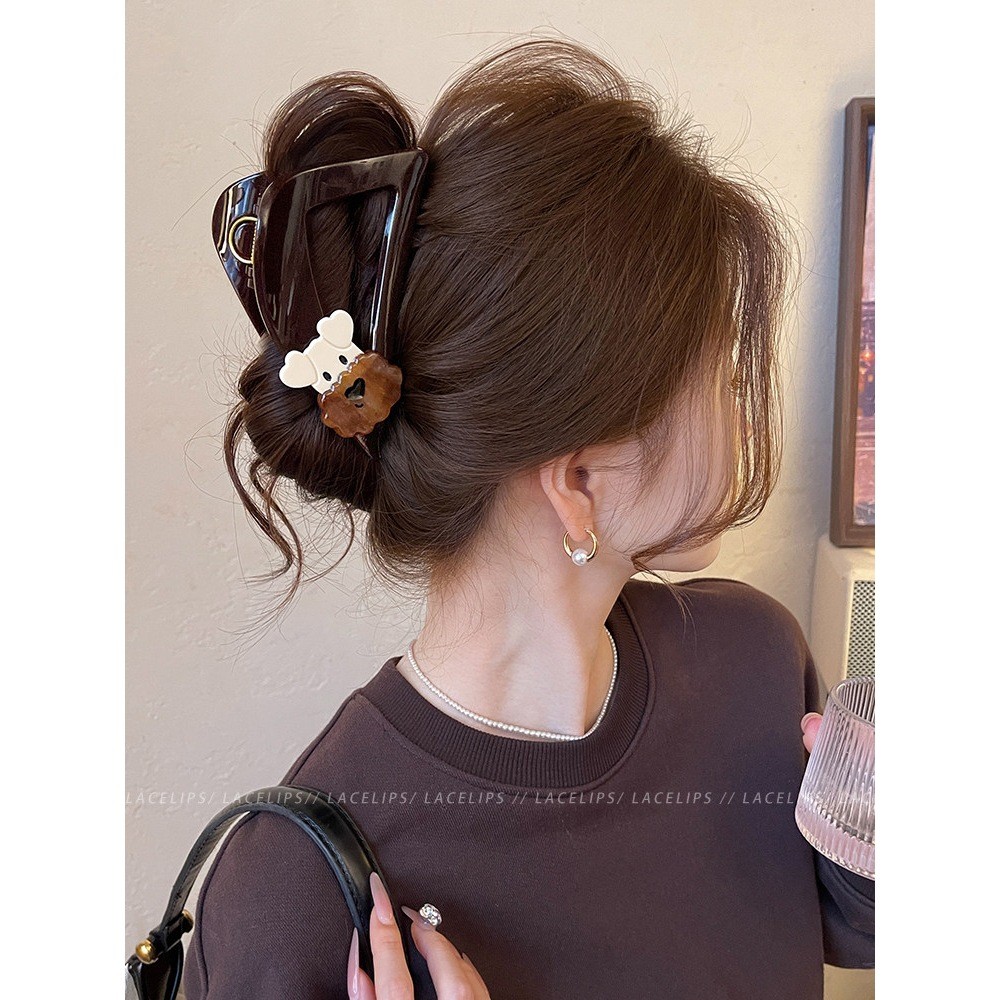 Kẹp tóc hình chó con tam giác - Phong cách mới, đáng yêu cho nữ
