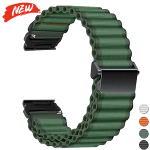 Dây đeo dệt Nylon 22mm 26mm tương thích cho Garmin Fenix 8 E 7 7X 6 6X 5X Plus / Epix Pro Gen 2 47mm 51mm Dây đeo đồng hồ