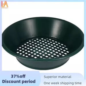 1Pc Xanh Vàng Chảo Sifting Phân Loại Lưới Màn Hình Khai Thác Sifter Kim Loại Phát Hiện Dụng Cụ Panning Phân Loại 34x34x10Cm
