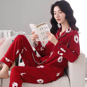 Bộ Đồ Ngủ Cotton Nguyên Chất Kháng Khuẩn 5A Nữ Xuân Thu Nữ Plus Kích Thước Rời Plus Béo Plus Kích Thước Mỡ mm Thu Đông Homewear Set