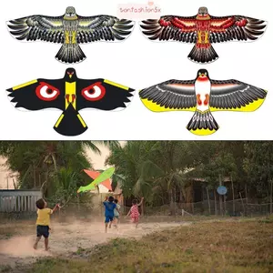 ITRUMPET Fly Bird Diều, Đồ chơi Diều đại bàng phẳng, Thời trang 1,2m Cả hai mắt Chim bay Diều Trẻ em