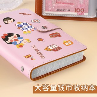 Sổ Tiết Kiệm A6 Nhiều Ngăn – Ví Ngân Sách Quản Lý Chi Tiêu, Túi Zip Đựng Tiền Tiện Lợi