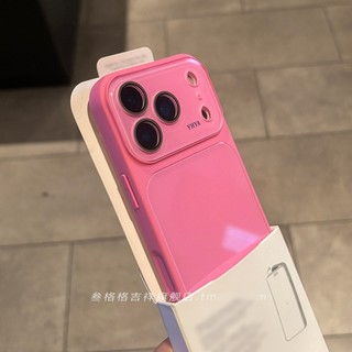 Ốp điện thoại di động cửa sổ lớn bằng kính pha lê băng sang trọng cho iPhone17 16 15 14 13 12 Pro Max bảo vệ camera chống sốc chống rơi mặt sau cứng