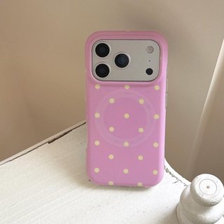 Ốp Lưng Cứng Tương Thích Với iPhone 13 14 14Pro 14ProMax 15 15Pro 15ProMax 16 16Pro 16ProMax 17 17Pro 17ProMax Vỏ Nam Châm Họa Tiết Điểm Sóng Vàng