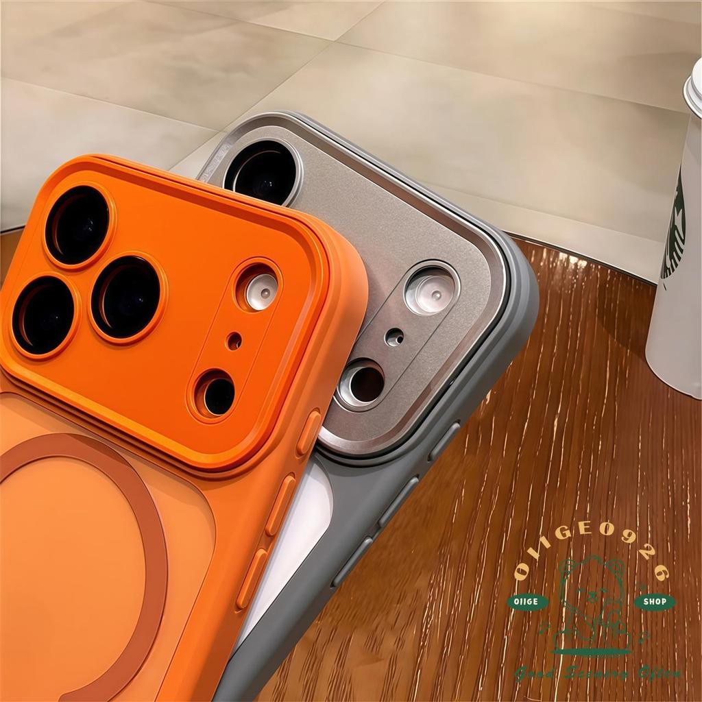 【 Ốp lưng iPhone17 】 Túi khí acrylic thu hút từ tính Vỏ điện thoại iphone17 Pro Max 16 15 14 13 12 cho vỏ iPhone Vỏ mềm silicon TPU chống sốc