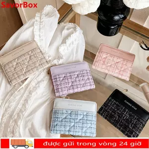 Ví ngắn SAVORBOX, Túi đựng tiền màu trơn bằng da PU, Ví đựng tiền xu Mini dung tích lớn sang trọng dành cho bé gái