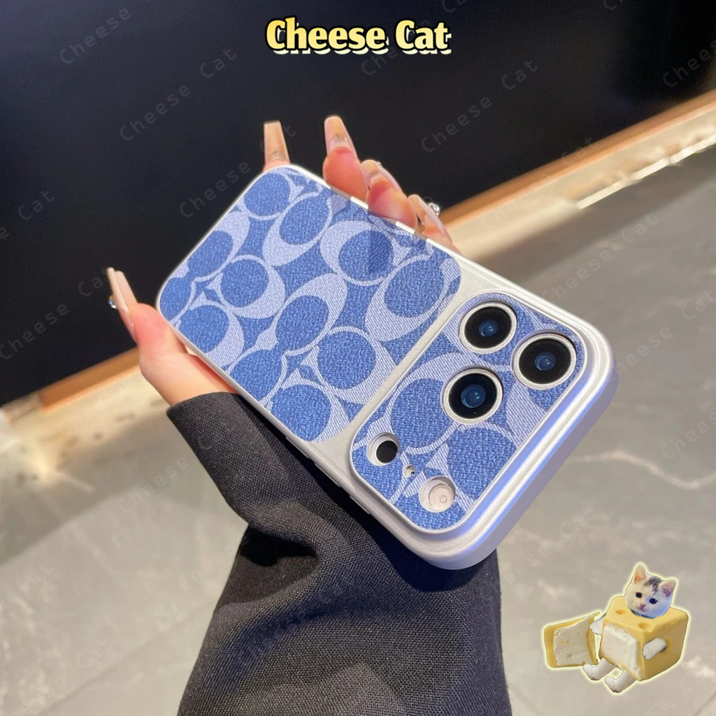 Ốp bảo vệ da thời trang tên tuổi lớn Ánh Sáng sang trọng xu hướng iPhone cho iPhone 17 16 15 12 11 14 13 Pro Max