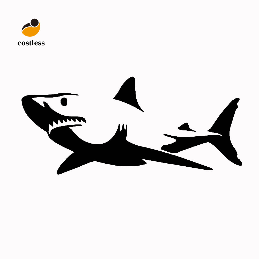 Không tốn kém Cool Shark Xe Máy PET Tự Dính Phản Quang Xe Dán Decal Trang Trí