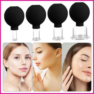 Bộ Cupping Mặt Cho Mặt Massage Cơ Thể Hút Bộ 4 Ly Hút Chân Không Cho Chân Tay Lưng Vai Body fotvn