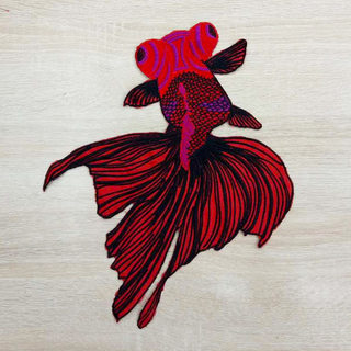 ✅ Koi ✅ Phong cách cổ xưa Vải Sườn xám trang trí Trong Kho bản vá Nhãn dán vải thêu Miếng dán vải thêu cá vàng cao cấp, cá chép voan sườn xám cho trang trí quần áo