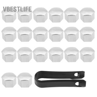 VBESTLIFE Keenso 20 Chiếc 17mm HubCaps Đa Năng Ô Tô Xe Lốp Bánh Xe Trung Tâm Có Chốt Giờ Đai Ốc Bu Lông Vít Nắp Bạc