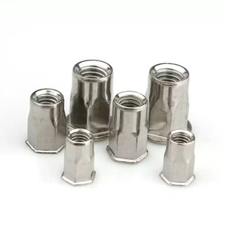 đai ốc rút, ecu rivet rút, tán rút các loại/Tán ecu rút Mạ kẽm size  M3M4M5M6M8M10M12 【LXY-G1】
