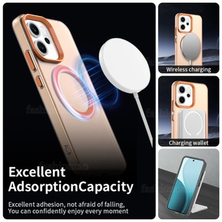 Dành Cho Reno15F Nối Màu Vỏ Cho Oppo Reno 15 Pro F Reno15 Pro Reno15ProMax Reno15 F TPU Ốp lưng Acrylic Từ Tính Với Áo Giáp Sạc Không Dây Ốp Lưng Chống Sốc