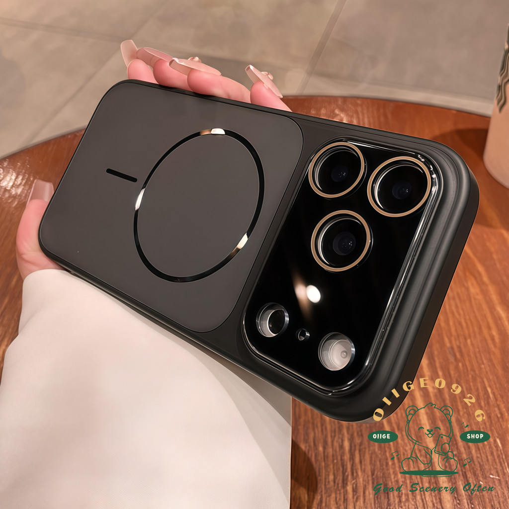 【 Ốp lưng iPhone17 】 Vỏ điện thoại từ tính laser lỏng AG Nano iphone17 Pro Max 16 15 14 13 cho vỏ iPhone Vỏ mềm silicon TPU chống sốc