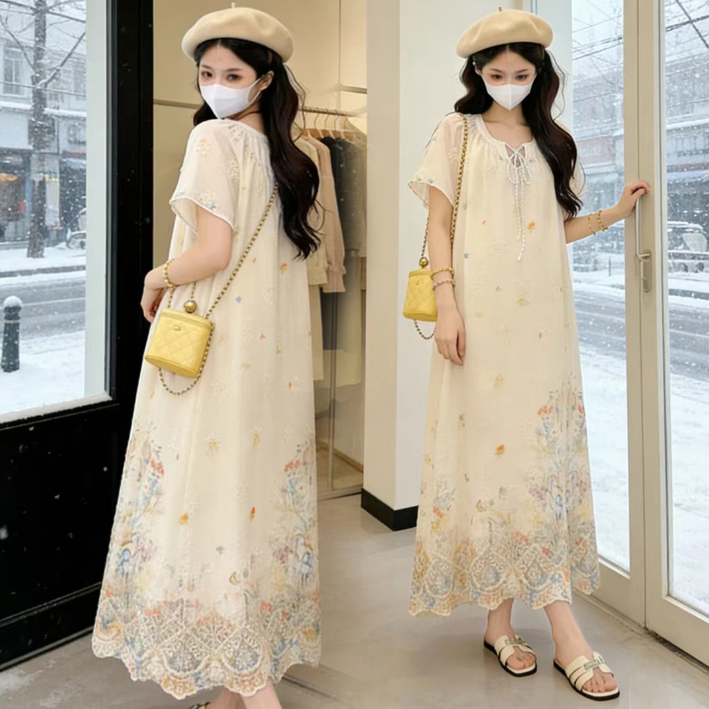 Trang phục bà bầu mùa hè kiểu Pháp nhẹ nhàng và thoải mái