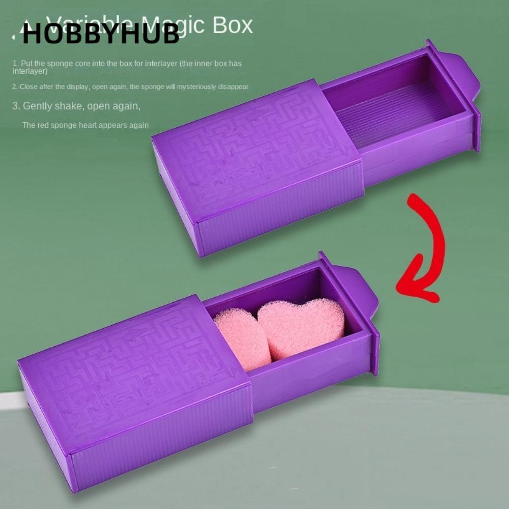 Hộp ma thuật HOBBYHUB, Magic Show Trick Performance Magic Biến mất Box, Cool Purple Funny Mystery Magic Trick Đạo cụ dành cho trẻ em Thanh thiếu niên