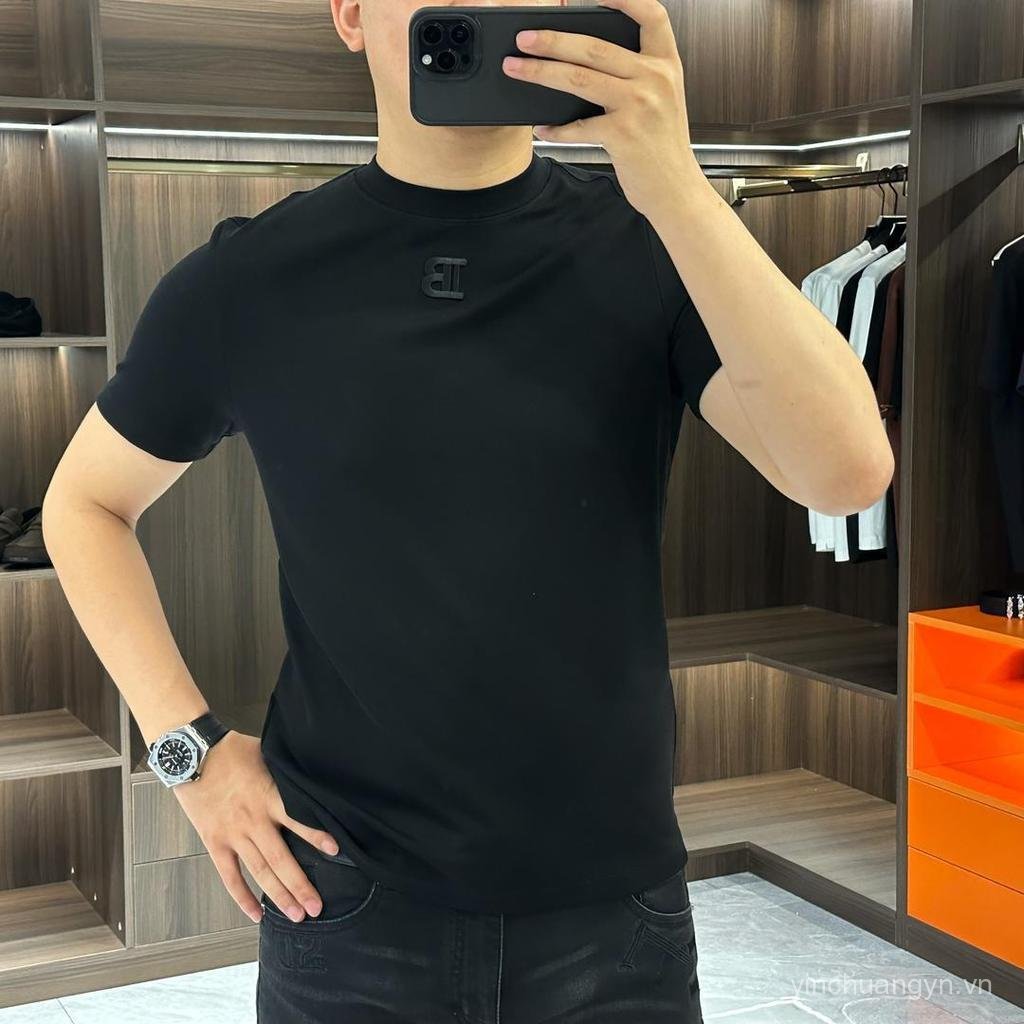 Áo thun nam form ôm, co giãn tốt, phù hợp mùa xuân hè