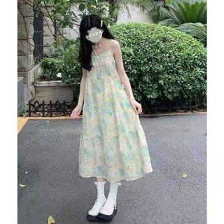 Bộ Váy yếm xanh nhạt dễ thương, tươi mát, ngọt ngào kiểu Nhật và áo khoác mỏng chống nắng cho Nữ