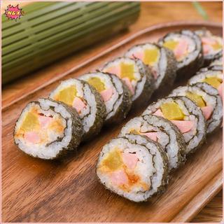 Dụng cụ làm sushi DIY: thảm cuộn nhựa xanh, mái chèo onigiri, máy sushi, bộ nhà bếp N & X