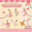 Hàng có sẵn BANDAI Sanrio Bunny Family Series Mặt dây chuyền Viên nang Đồ chơi Món tráng miệng Thỏ nhài Charm 1B7L