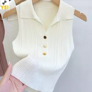 Áo Vest Ve Màu Trơn Thời Trang Cho Nữ Mới