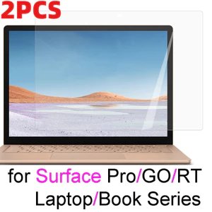 1-2 Chiếc Dành Cho Microsoft Surface Book 7 6 5 1 2 3 15.0 13.5 HD Kính Cường Lực Trong Suốt Cho Surface Laptop Go GO2 7 6 5 4 1 2 3 12.4 13.8 Tấm Bảo Vệ Màn Hình Kính Máy Tính Bảng Chống Trầy Xước