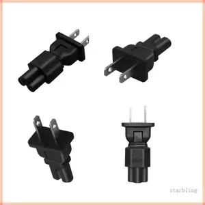 Star US 2 Pin 1-15P sang IEC C5 C7 Bộ chuyển đổi nguồn C5 Phích cắm chuyển đổi Bộ chuyển đổi nguồn