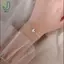 Vòng tay bướm đính kim cương giả màu bạc, sang trọng và không gây dị ứng