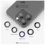 Bộ Mắt Cường Lực Camera Hoda Sapphire Lens Protetor IP 15/16/17 Series - Viền Titanium Siêu Mỏng, Check QR