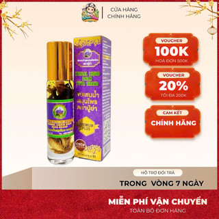 Dầu Lăn 19 Vị Thảo Dược 8ml Herbal Liquid Balm Puya Brand Thái Lan