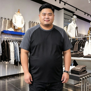 Áo Thun Thể Thao Plus Size Băng Lụa Nhanh Khô, Phù Hợp Chơi Cầu Lông Mùa Hè