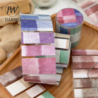 JIANWU Time Loom Series Vintage Hoa Gird Phong Cảnh Chất Liệu Cắt Dán Thêu Sò Băng Sáng Tạo DIY Tạp Chí Văn Phòng Phẩm
