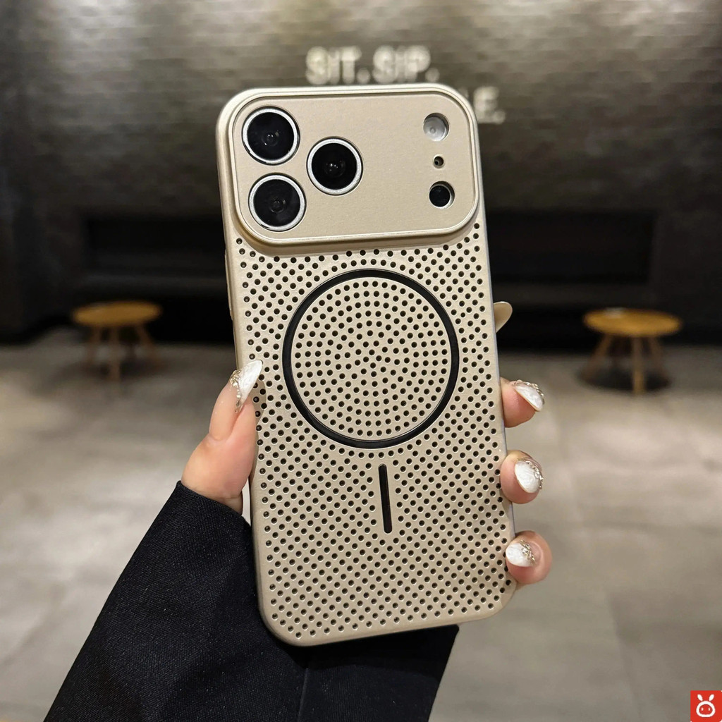 Ốp điện thoại từ tính JISU có chức năng truyền nhiệt cho iPhone 17 / 16 / 15 / 14 / 13 / 12 / 11 (Pro Max, Plus, Air), tương thích với iPhone 17 Siri, cửa sổ lớn nhỏ gọn và tinh tế de