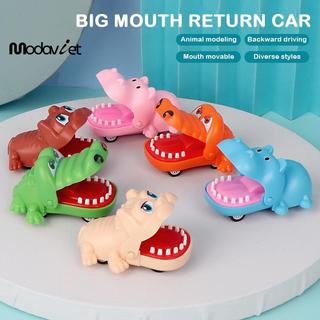 [modavietnamshop] Cắn Tay Cá Sấu Miệng Kéo-ba Đồ Chơi Ô Tô Hoạt Hình Hippo Puppy Kéo Ba Đồ Chơi Xe Báo Chí Răng Cắn Ngón Tay Đồ Chơi Triy Đẹp