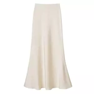 Váy satin đuôi cá quấn eo, draping cao cấp, dáng dài