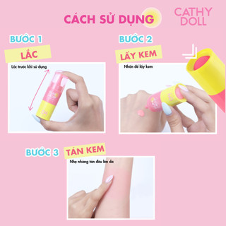 Má Hồng Chống Nắng Mịn Mượt Không Gây Bết Dính Cathy Doll Sundrop Melablush SPF50+ PA++++ 6g