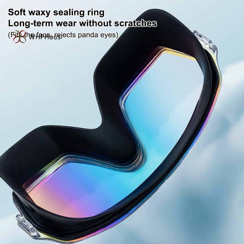 Kính bơi Ống kính màu Gradient chống sương mù, thiết kế khung lớn phù hợp người lớn, thanh thiếu niên, nam và nữ