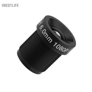 VBESTLIFE Serounder 6 mm 1080P 2MP 24HR IR Ống kính quan sát 58 FOV Camera IP đen lấy nét cố định (M12x0.5)