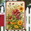 CIFbuy Vintage Kim Loại Ký Trang Trại Treo Tường Nghệ Thuật Bướm Trang Trí 8x12 Thiếc Tấm Mộc Mạc Hoa Truyền Nhiệt Cho Gia Đình