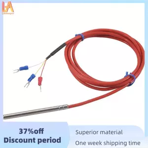 Cảm biến nhiệt độ PT100 RTD 6mmx80mm Class B 2M Gel tráng dây kháng lực Pt 100 Thép không gỉ