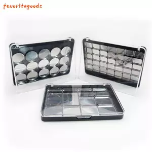FAVORITEGOODS Bảng Phấn Mắt Rỗng, Chảo Mẫu Có Thể Đổ Lại Hộp Bảo Quản Trang Điểm, Dụng Cụ Đa Năng Bảng Nhôm Khay Phấn Mắt Dụng Cụ Mỹ Phẩm Bảo Quản Mỹ Phẩm