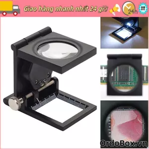 Kính lúp ORDOBOX có đèn LED Mini Pocket 10X