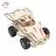 HFTOY Sáng tạo Công nghệ thủ công DIY Máy làm nhỏ Mô hình đồ chơi Jeep Trẻ em Công cụ giảng dạy bằng gỗ Công nghệ Máy làm nhỏ Đồ chơi xếp hình ~