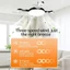 Đèn LED trần chức năng excila 4 lưỡi 3 nhiệt độ màu Có thể điều chỉnh độ sáng và động cơ yên tĩnh