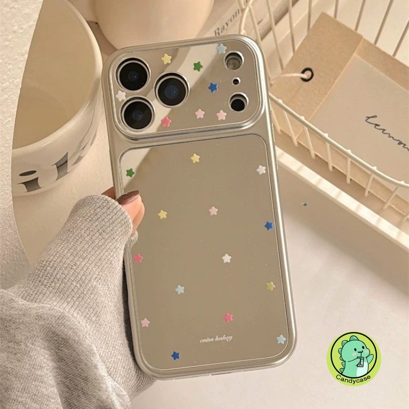 Ốp Gương Ngôi Sao Dễ Thương Cho Xiaomi Poco X8 Pro X7 X6 Neo M8 M7 M6 Plus F8 F7 Ultra F6 Pro C75 5G 4G Vỏ Bạc Sang Trọng Ins Style Vỏ Điện Thoại Mềm