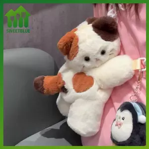 SWEET Túi đeo chéo mèo sang trọng dễ thương Túi đeo vai cho chó mềm Nhẹ có dây đeo có thể tháo rời Túi động vật thêu cho nữ Quà tặng n