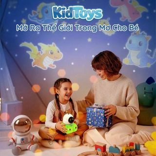 Robot đèn chiếu sao 3in1 Bluetooth – đèn ngủ trang trí phát nhạc cho bé