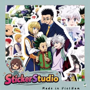 Set 60 Sticker Hunter x hunter Gon killer siêu đẹp Chống Nước Dán Laptop Vali Mũ Bảo Hiểm Sổ Tay