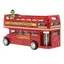 1 Cái Kim Loại Kéo Ba Mô Phỏng Trang Trí Đồ Chơi Ô Tô 1: 64 Vintage Anh Châu Âu Đôi Hươu Xe Buýt Diecast Hợp Kim Xe Mô Hình Đồ Chơi Trẻ Em Cổ [Mới]