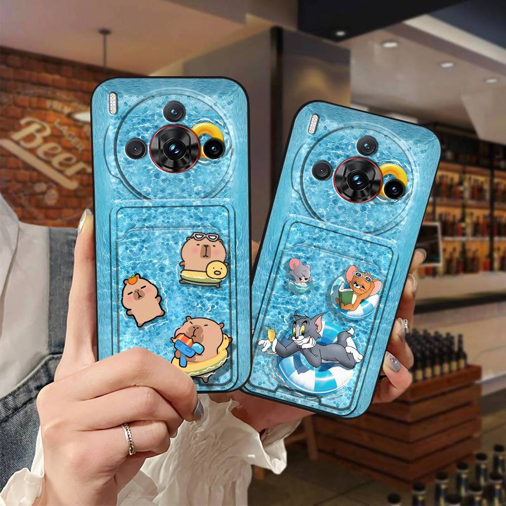 Ốp Điện Thoại TPU Graffiti Cho ZTE Nubia Z60S Pro Tay Thẻ Khe Cắm Thẻ Ốp Lưng Bọc Toàn Bộ Chống Bụi Bẩn Thiết Kế Thời Trang Túi Đựng Thẻ Bảo Vệ Chống Bụi Hoạt Hình Chống Sốc Chống Thấm Nước